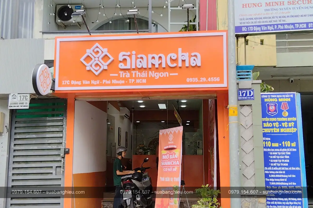 Bảng Hiệu Meca Chữ Nổi Tiệm Trà Sữa Thái Siamcha